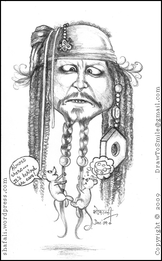 jack sparrow drawing. as Captain Jack Sparrow of