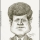 Caricature/Cartoon - John F. Kennedy - The 35th President of the United States.