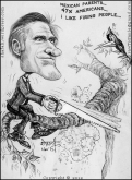 Mitt Romney's Gaffes - A Visual Interpretation - A Caricature, Cartoon, and Sketch of Mitt Romney, the Republican Presidential Candidate in the 2012 US Elections.